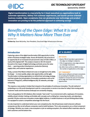 Benefits of the Open Edge: What It Is and Why It Matters Now More Than Ever