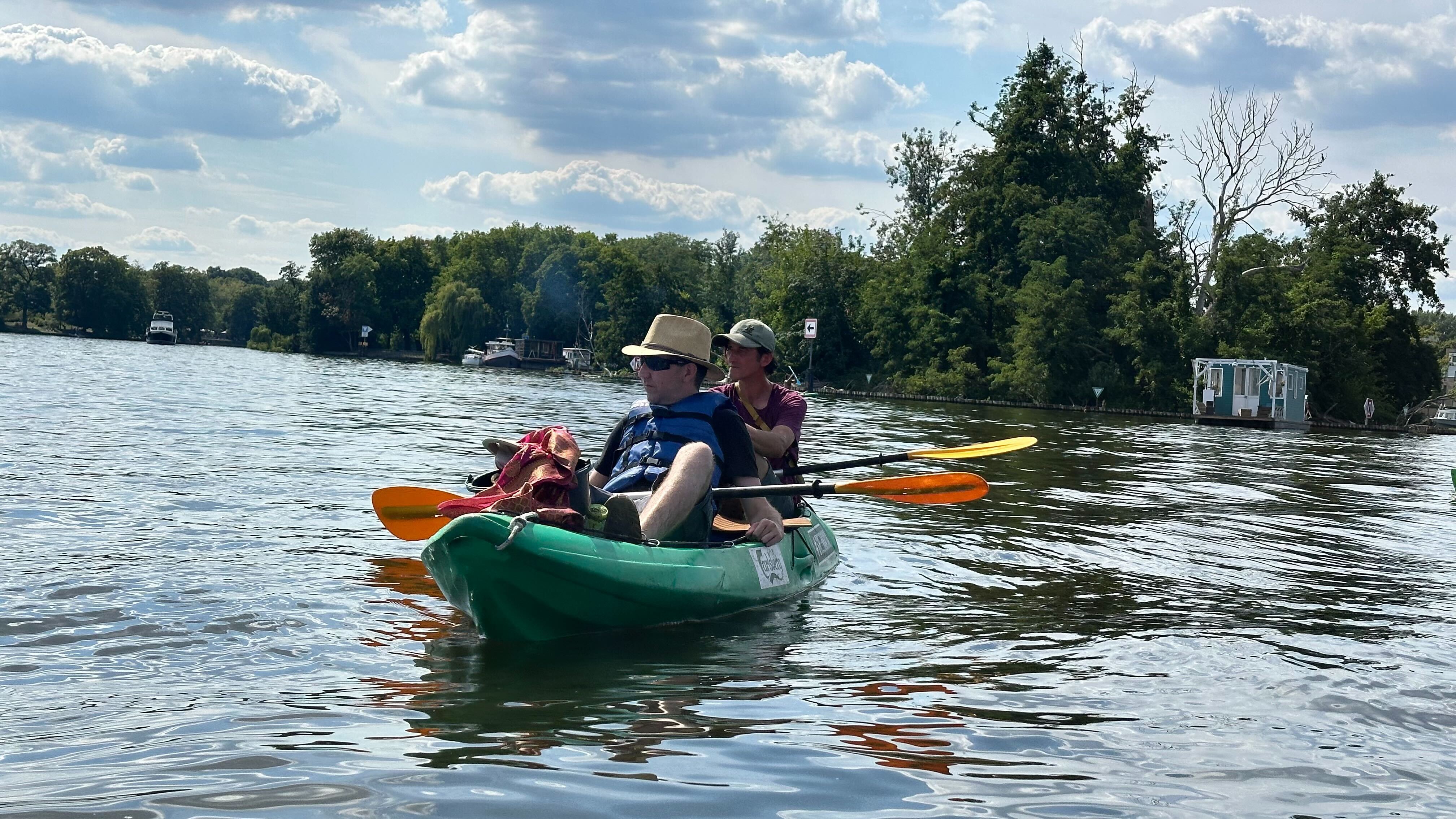 Cleans Up the Spree River